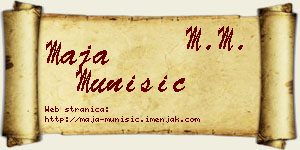 Maja Munišić vizit kartica